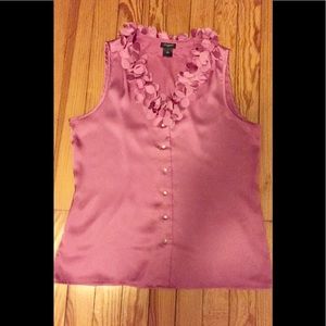 Pink Short sleeve Ann Taylor Blouse - stand out.